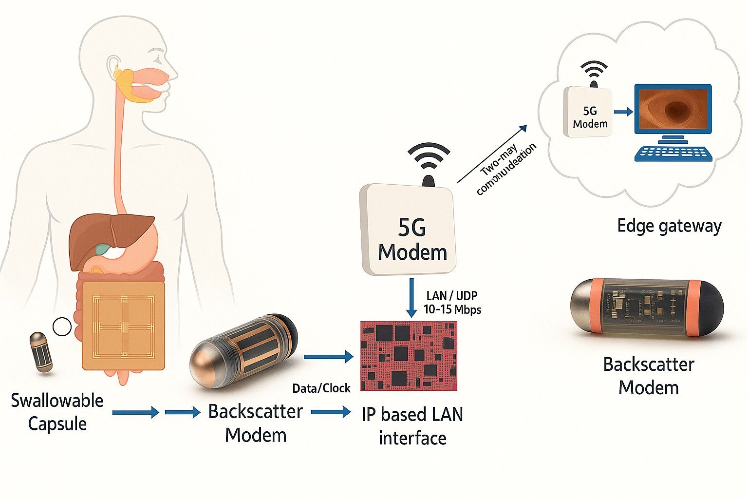 End-to-End Capsule Connectivity diagram